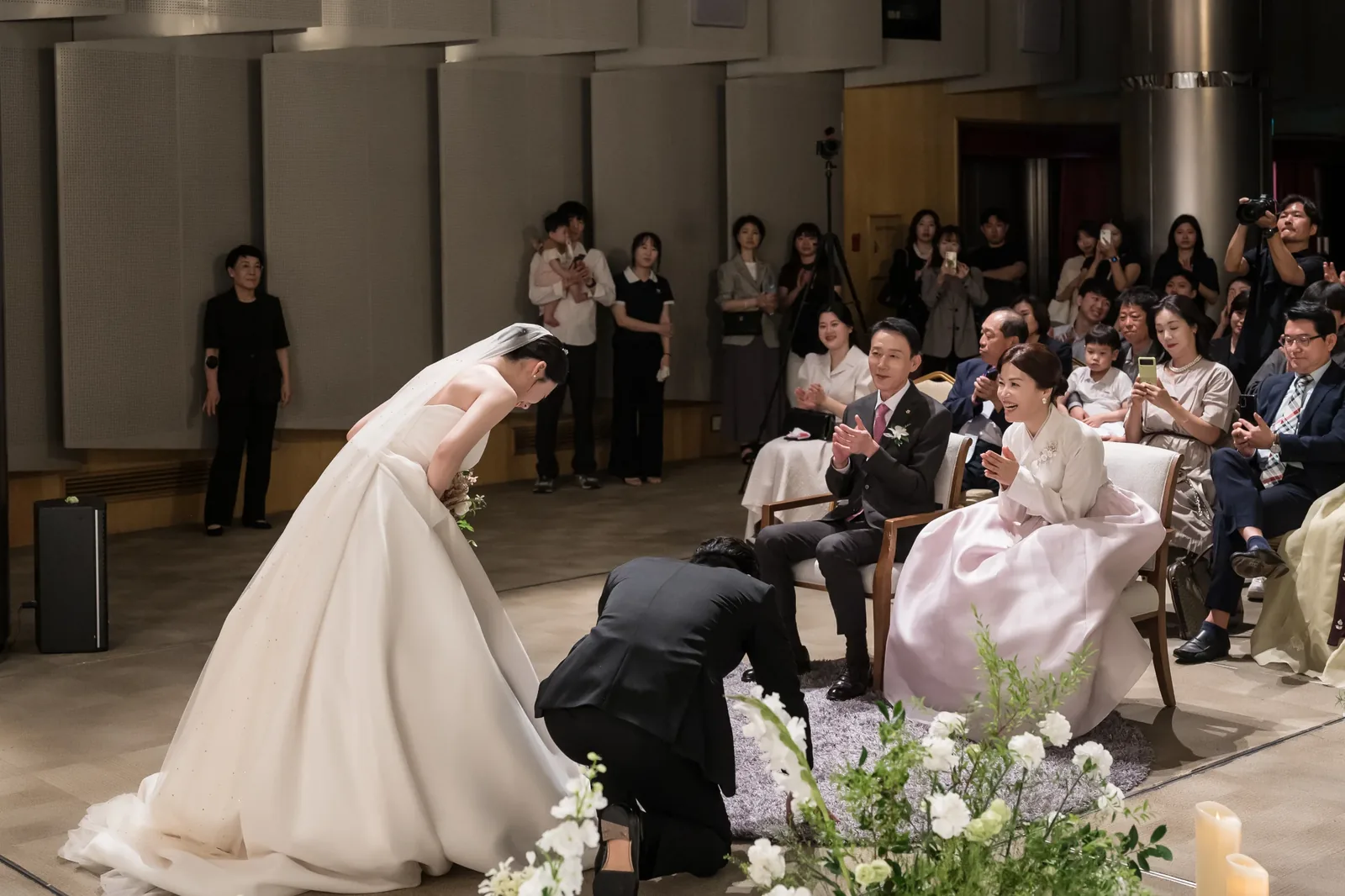 포스코컨벤션 본식사진촬영 양가 부모님께 큰절